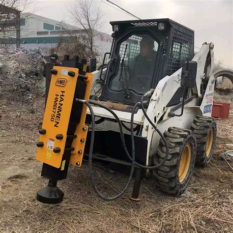 skid steer post driver video|hyd post driver for a skid steer loader.